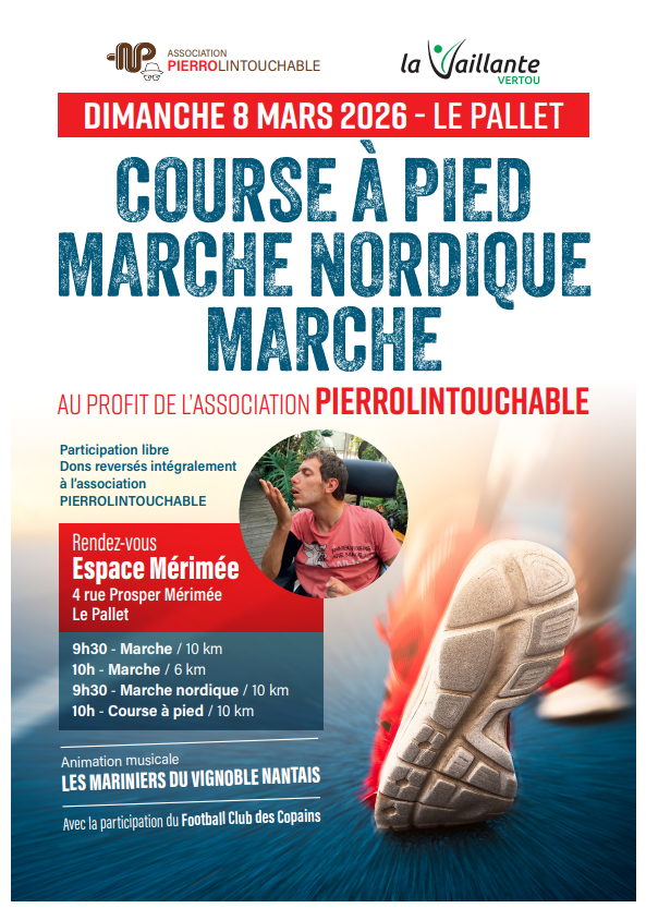 Marcher - Courir pour Pierrol'intouchable au Pallet