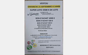 Super Loto Dimanche 21 Septembre 