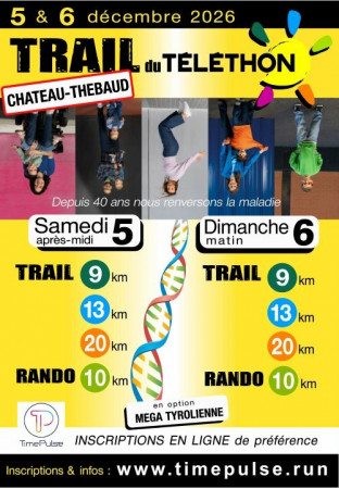 Trail du Téléthon Château Thébaud 2026